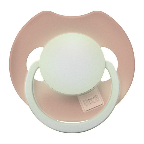 Cumlík svietiaci silikónový dynamický Prime 18 m+ 2 ks Ivory/Blush Lovi