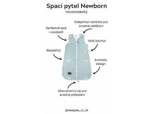 Spací vak Newborn Vintage Sleepee