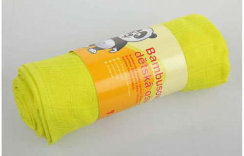 Bambusová osuška jednofarebná 90 x 100 cm