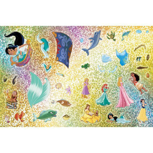 Zábava s trblietavými samolepkami Disney Princezné
