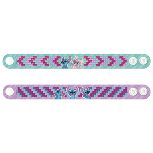 Diamantové maľovanie Stitch - výroba náramkov 2 ks