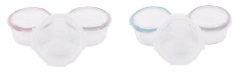 Sklenené misky s viečkami B-Glass Bowls 280 ml Bo Jungle