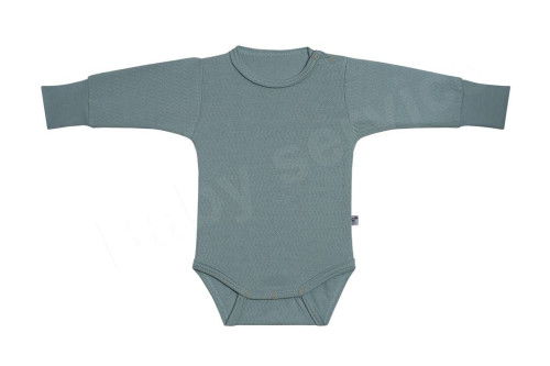 Dojčenské body Vlnky mätová Česká výroba Babyservice