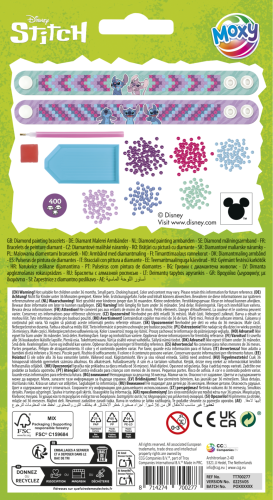 Diamantové maľovanie Stitch - výroba náramkov 2 ks