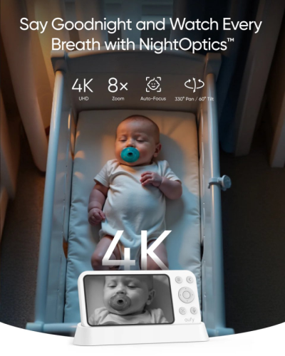 Detská opatrovateľka Anker E21, 4K biela Eufy