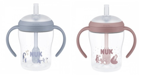 Dojčenská fľaša na učenie so slamkou 150 ml NUK Perfect Match