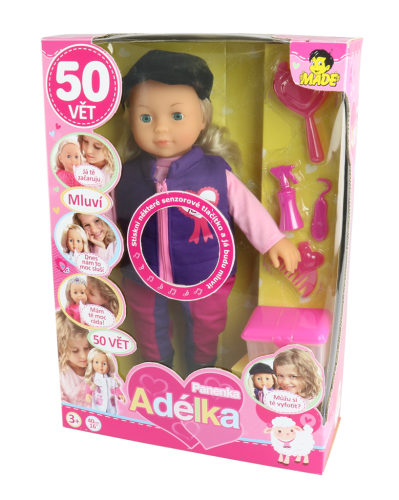 Bábika Adélka, 50 viet, džokejka, 40 cm