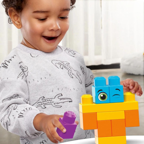 Mega Blocks Poriadne veľké vrece kociek - modrý