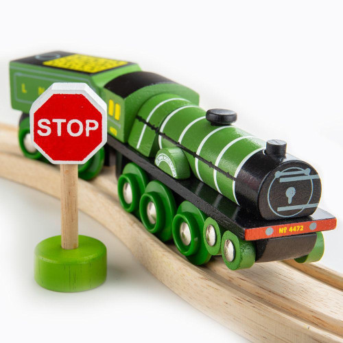 Drevená replika lokomotíva Flying Scotsman Bigjigs Rail