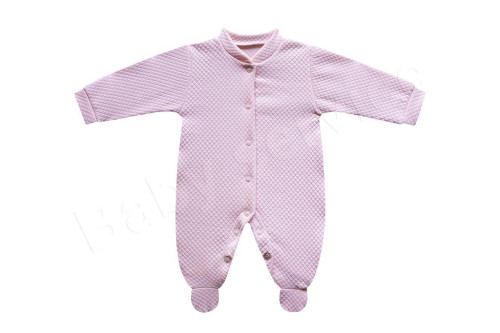 Prešívaná kombinéza ružová Baby Service