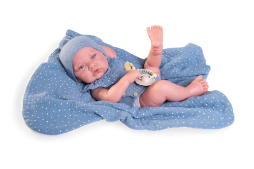 Realistická bábika bábätko s celovinylovým telom Sweet reborn Nacido 42 cm Antonio Juan