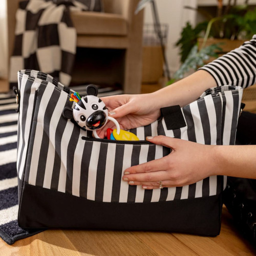 Hryzátko s hrkálkou zebra Zen ™ Shake-a-Shape bez Bpa 0 m+ Baby Einstein