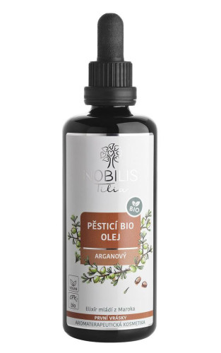 Ošetrujúci BIO olej arganový 100 ml fialové sklo Nobilis Tilia