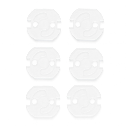 Ochranné krytky do zásuviek 6 ks Transparent