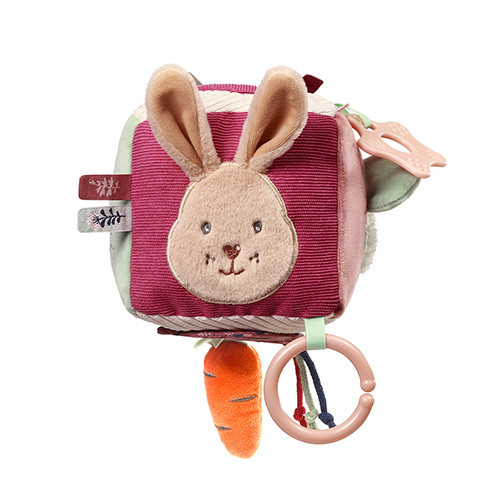 Senzorická textilná kocka Rabbit Karo BabyOno