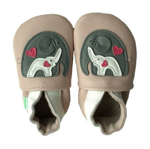 Kožené capáčky Barefoot Veľ. XXL (2-3 roky) Hopi Hop