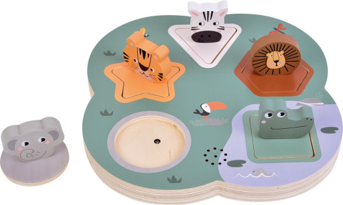 3D puzzle so zvukmi zvierat Safari small foot