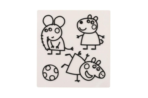 Okenné samolepky a omaľovánky Peppa Pig s farbami