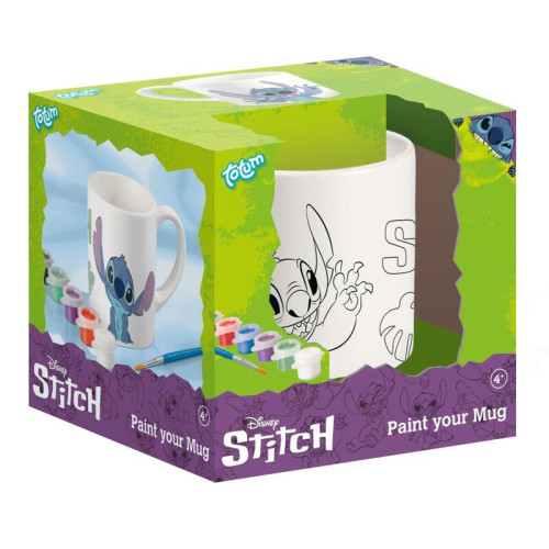 Stitch maľovanie hrnček Totum