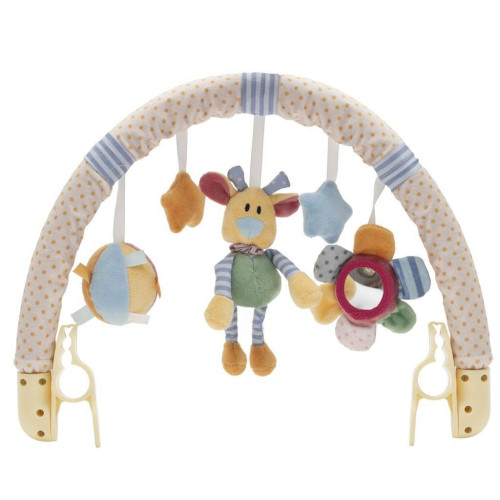 Hračka na kočík Baby Mix kvety, medvedík a hviezdičky