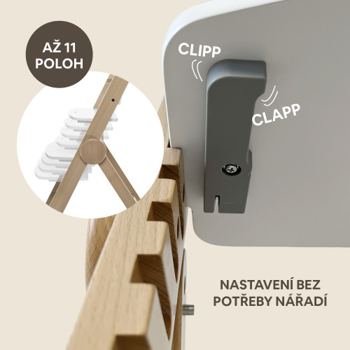 Drevená jedálenská stolička Clipp & Clapp Zopa
