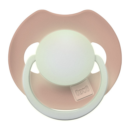 Cumlík svietiaci silikónový dynamický Prime 18 m+ 2 ks Ivory/Blush Lovi