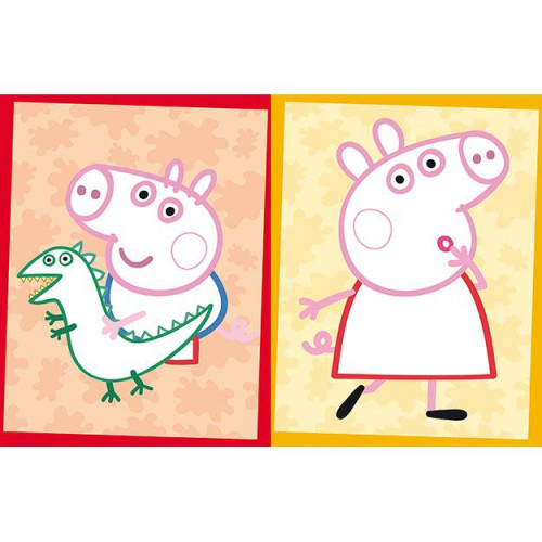 Omaľovánky s voskovkami Prasiatko Peppa