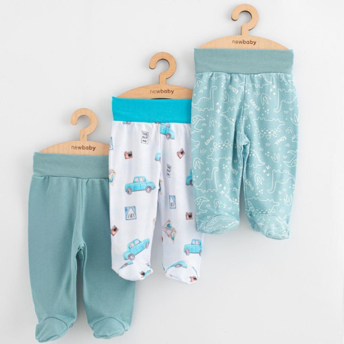 Dojčenské polodupačky Classic II 3 ks boy New Baby