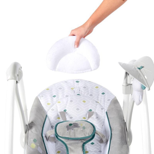 Hojdačka konvertibilná vibrujúca s melódiou Nash 2 v 1, 0 m+ do 9 kg Ingenuity
