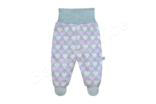 Zateplené polodupačky Srdiečka Baby Service
