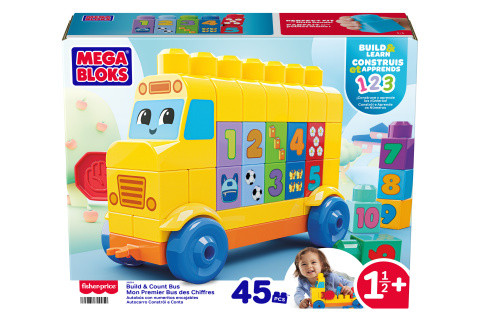 Zábavný autobus s počítaním Mega bloks