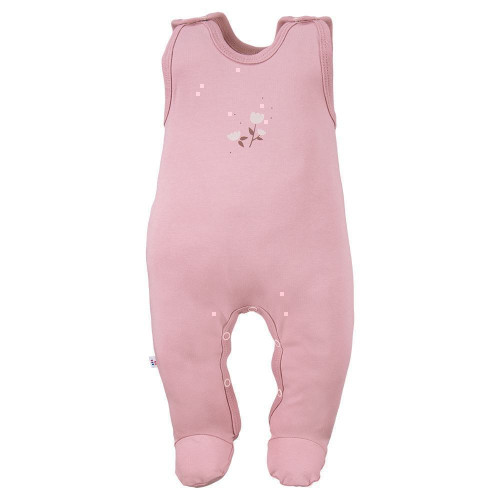 Dojčenské dupačky Petite ružové kvetinky Eevi