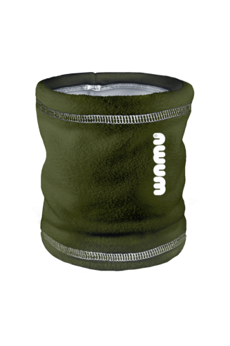 Detský fleecový nákrčník Tmavá khaki Wamu