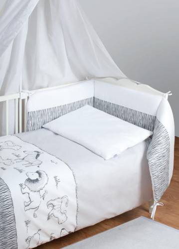 Dvojdielna sada posteľnej bielizne Bianco Safari BabyMatex