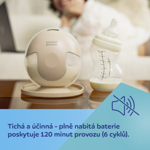 Dvojitá elektrická odsávačka materského mlieka do podprsenky SmartSense Canpol babies