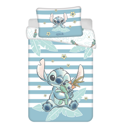 Obliečky do postieľky Lilo and Stitch Tropical Hugs 100 x 135, 40 x 60 cm Jerry Fabrics