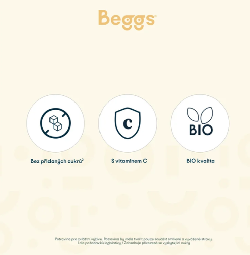 Beggs BIO Smoothie s jogurtom a tropickým ovocím (120 g) 12 ks Beggs