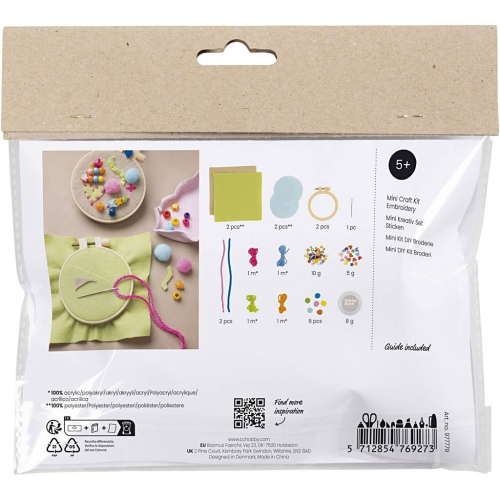 Kreatívna sada Mini Craft Kit Embroidery Imagination Creativ Company