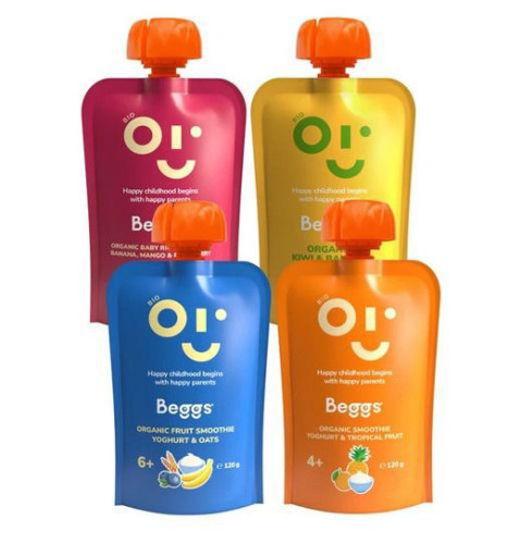 Beggs BIO Mix ovocných príkrmov (4× 120 g)