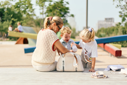 Prebaľovacia taška Mommy Club Signature Teddy Childhome