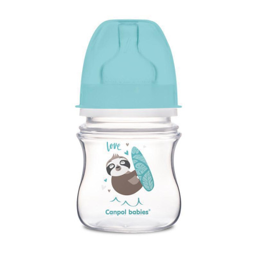 Antikoliková širokohrdlá fľaša Exotic animals 120 ml Canpol babies