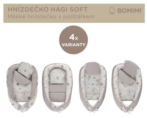 Hniezdočko Hagi s vankúšikom soft Bomimi