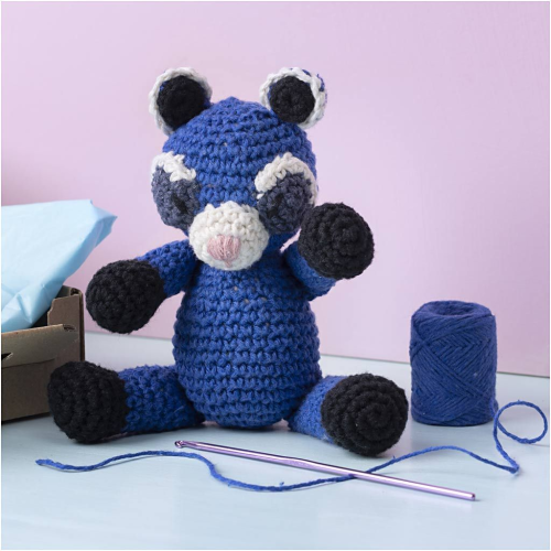 Sada na háčkovanie mýval Amigurumi