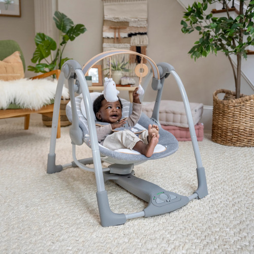 Cestovná hojdačka s melódiou Bella Teddy™ 0 m+ do 9 kg Ingenuity