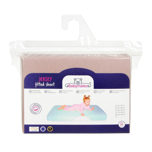 Prestieradlo jersey s gumou 70 x 140 cm BabyMatex