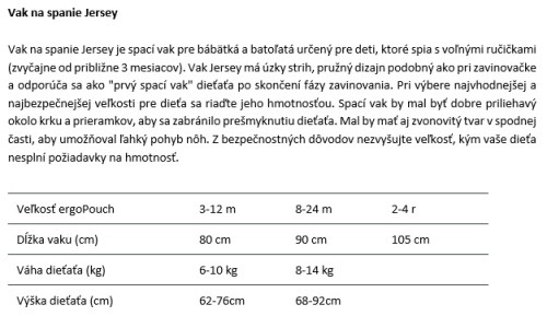 Vak na spanie organická bavlna Jersey Dragonflies 1 tog 3-12 m, 6-10 kg ErgoPouch