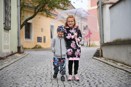 Tepláky hrejivé Čierna vzor