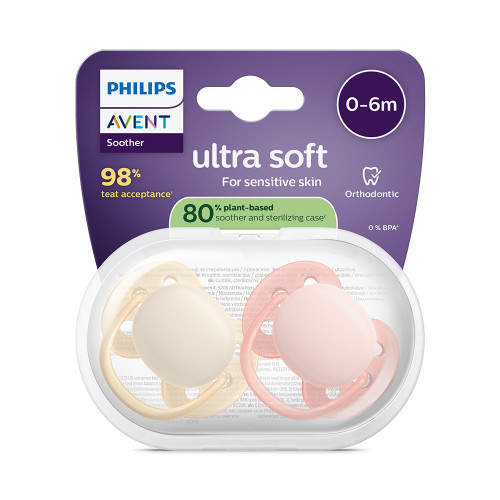 Cumlík Ultrasoft Premium 0-6 m 2 ks Philips Avent