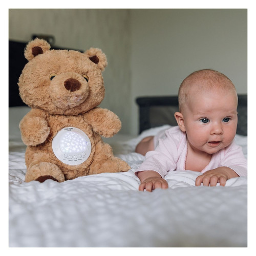 Free2Play Usínačik s hudbou a svetelnou projekciou Teddy Bear FreeON