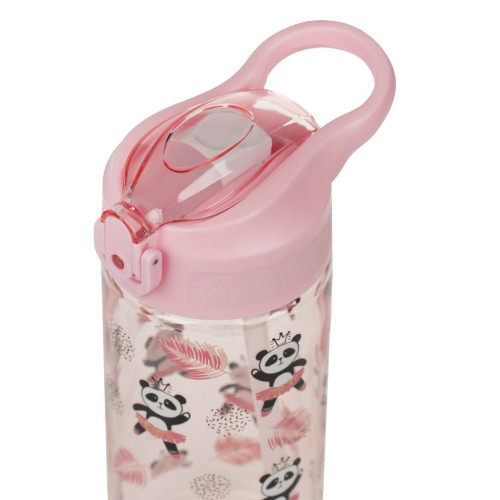 Tritánová fľaša na pitie so slamkou Panda 500 ml Baagl